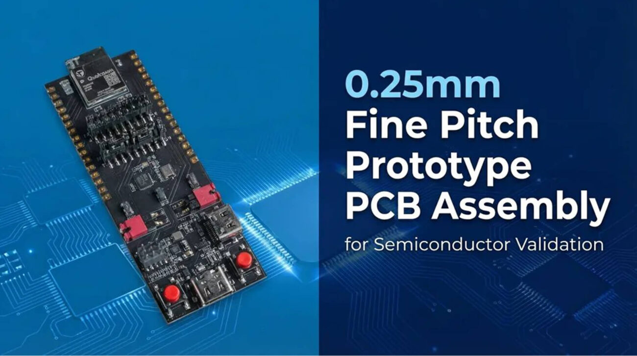 Ensamblaje de PCB prototipo de paso fino de 0.25 mm para validación de semiconductores