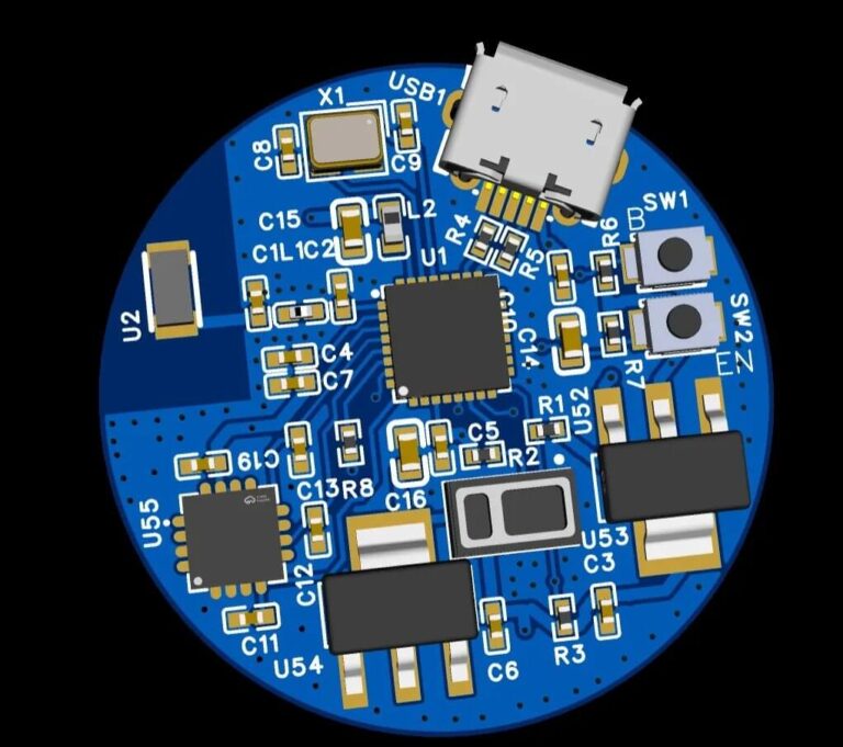 Dibujo 3D del sensor de reloj ESP32