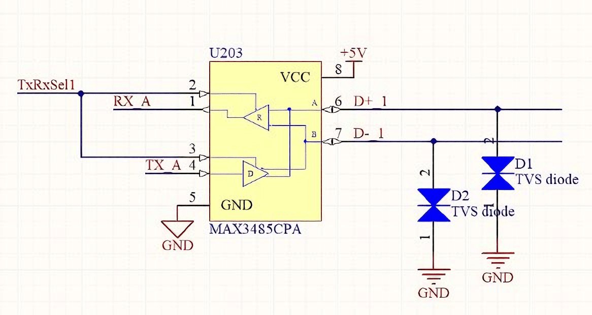 Diagrama esquemático visualizado en software de diseño de PCB