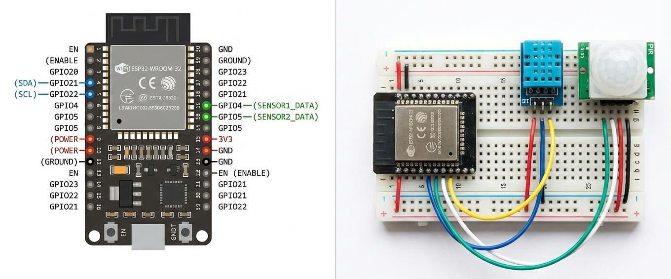 Aclara las conexiones de hardware y el uso de pines