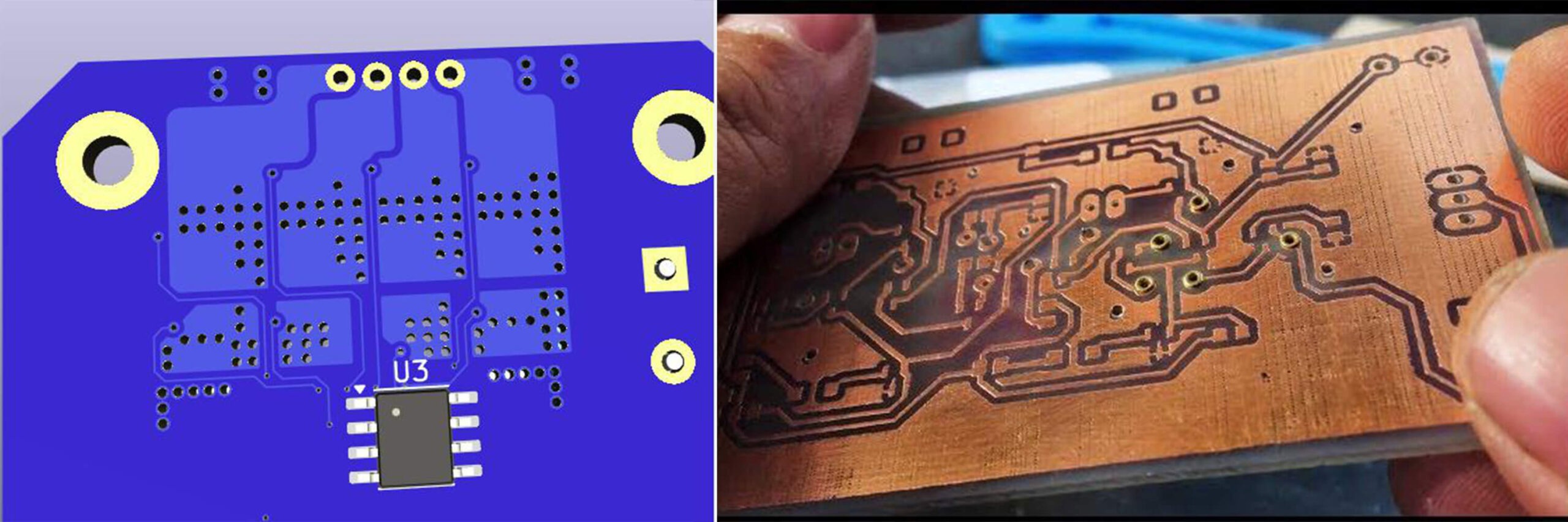 Método de conexión fiable de 2 capas solo con vía perforada a mano y cosido con alambre en casa