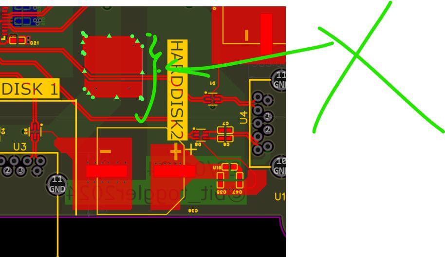 Incorrect routing of differential pairs crossing a split reference plane