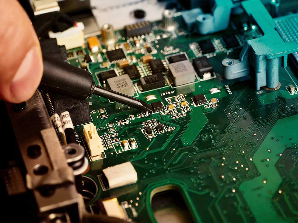 Detailed illustration of the repair process for multi layer PCB boards