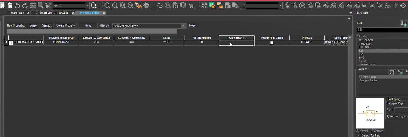 La Interfaz del Software OrCAD para Asignar Huellas
