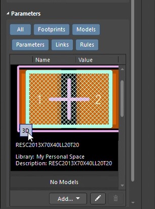 Panel de Propiedades de CircuitMaker