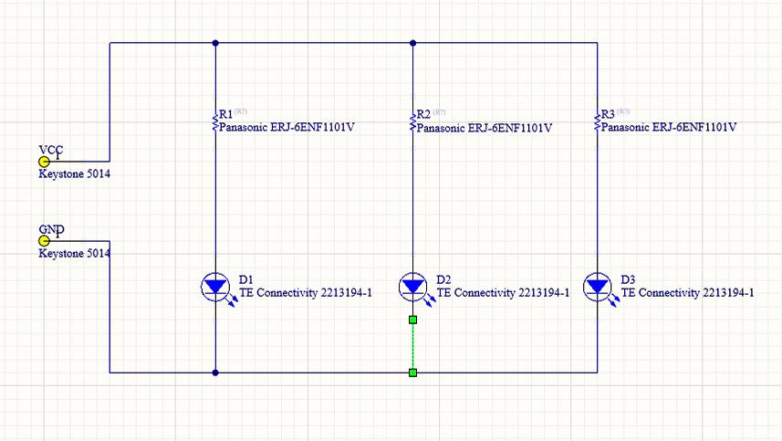 Creación de conexiones esquemáticas en Circuit Maker