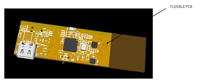 Placa de circuito flexible de poliamida flexible