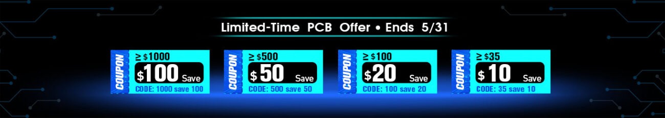 PCBCool Zeitlich begrenztes Rabattinformation