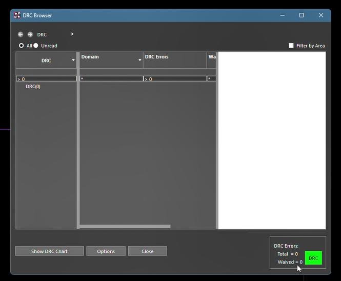 Ejecutar una verificación DRC en el software OrCAD