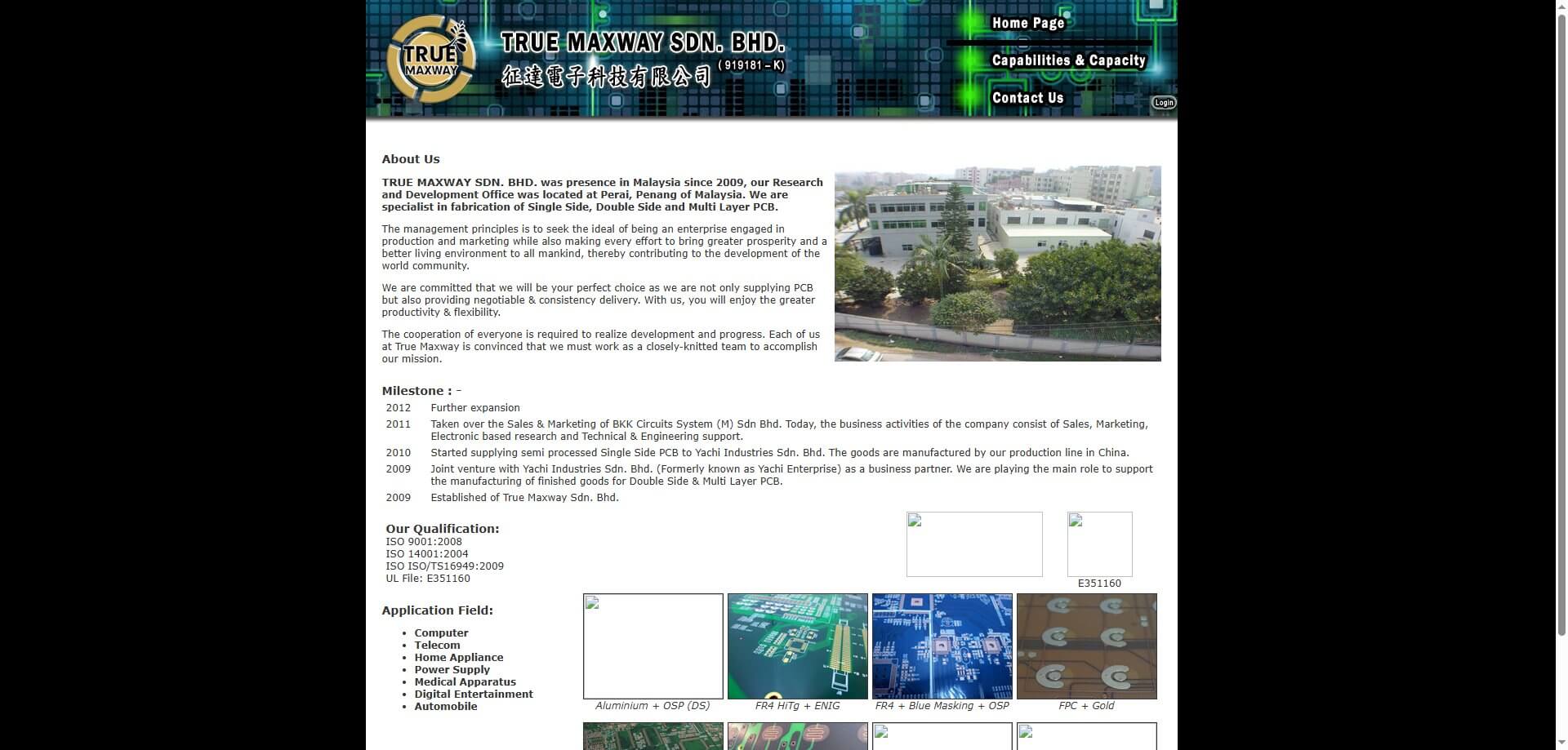 Screenshot of the True Maxway Official Website Homepage