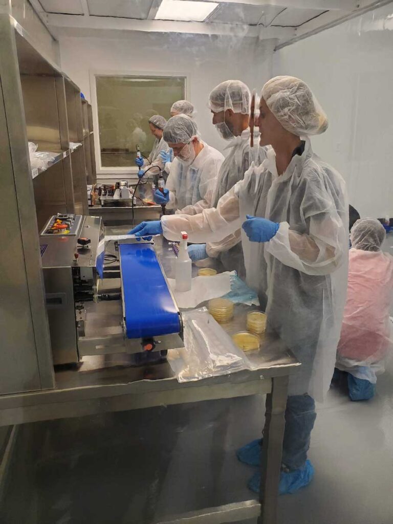 En las nuevas instalaciones de fabricación del cliente