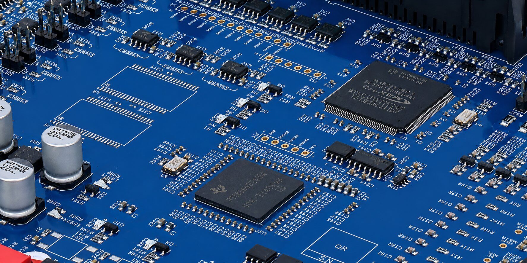 Detailed View of a Precision PCBA Board