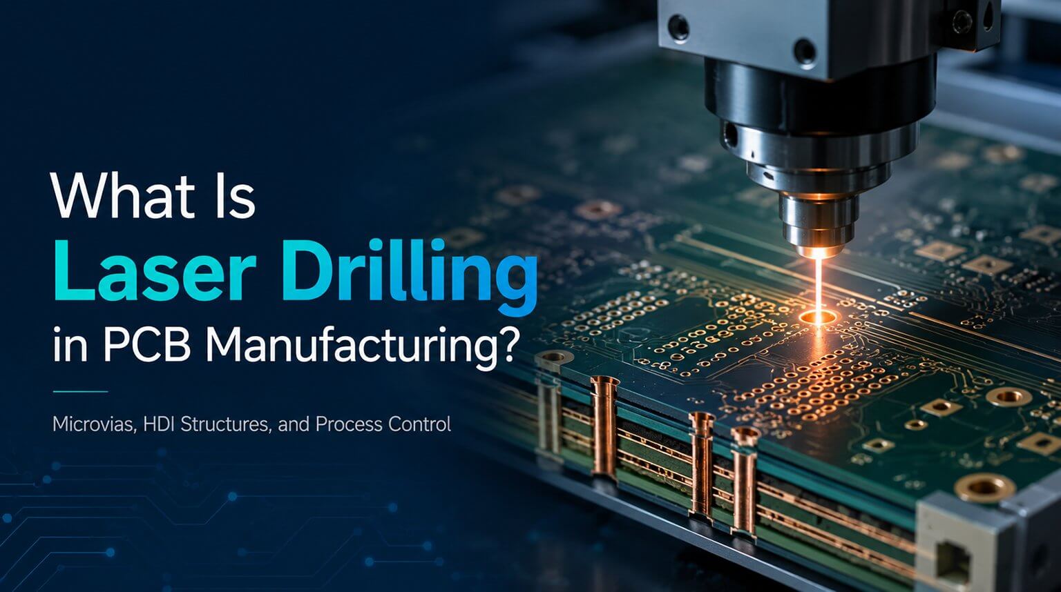 Perforación láser en la fabricación de PCB