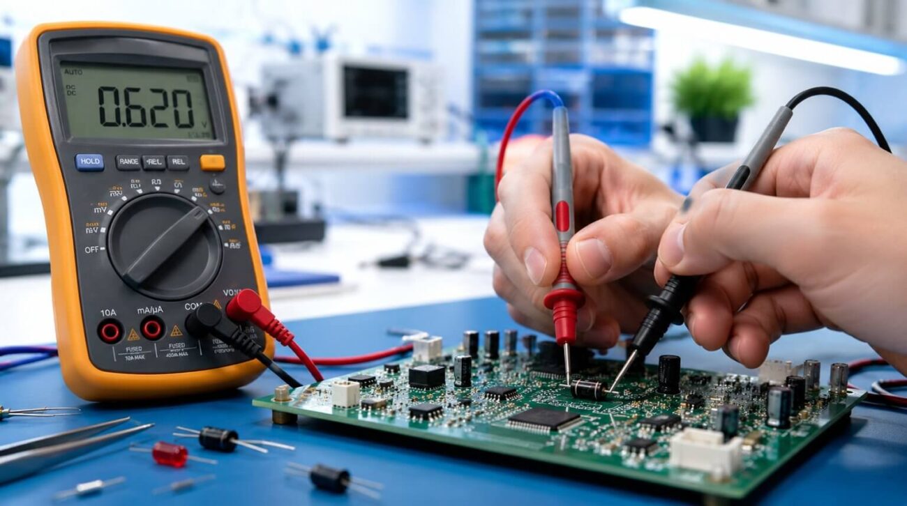 Wie man eine Diode testet