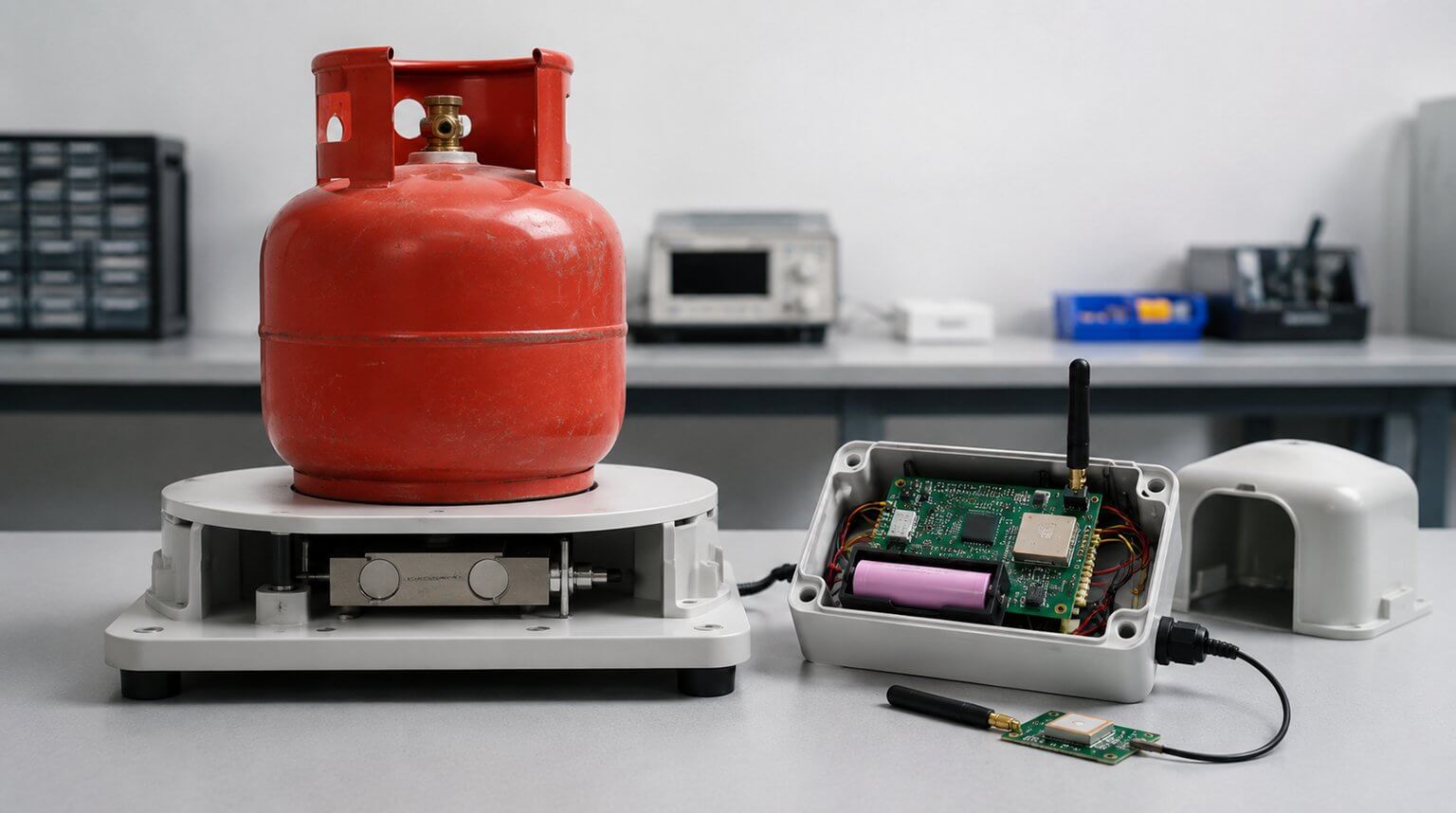 Estudio de caso: Prototipo mecánico y eléctrico de monitor de gas GLP