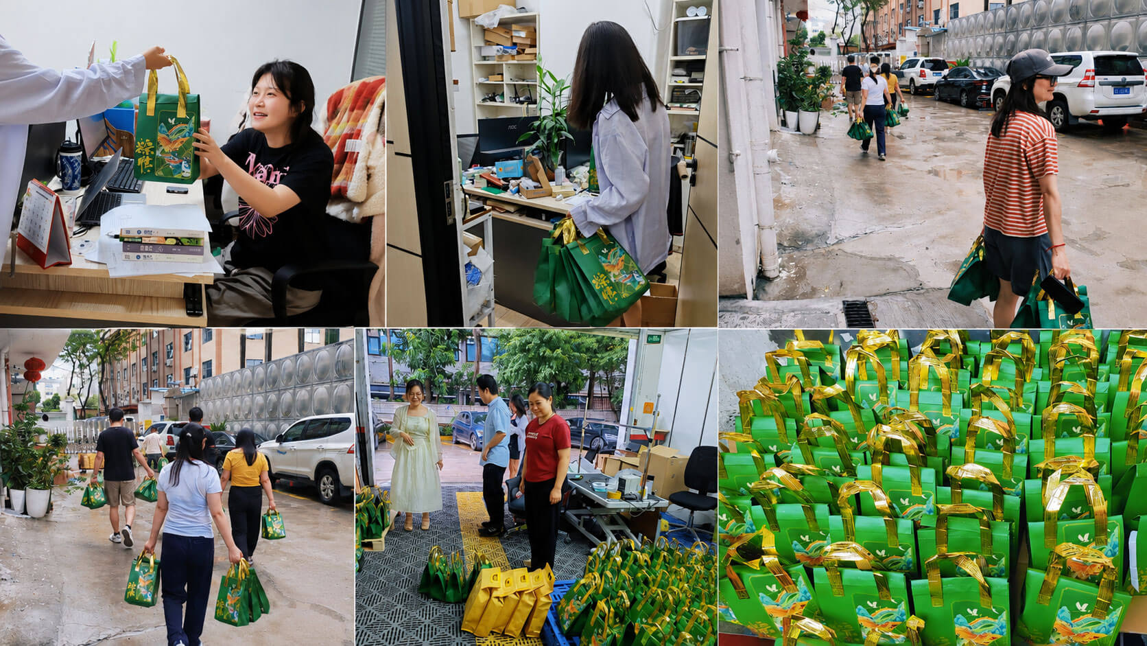 PCBCool employees take zongzi home
