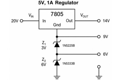 Voltage regulator booster using zener diodes