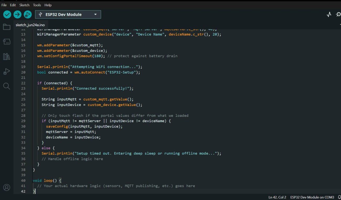 Setup flow 2 Code