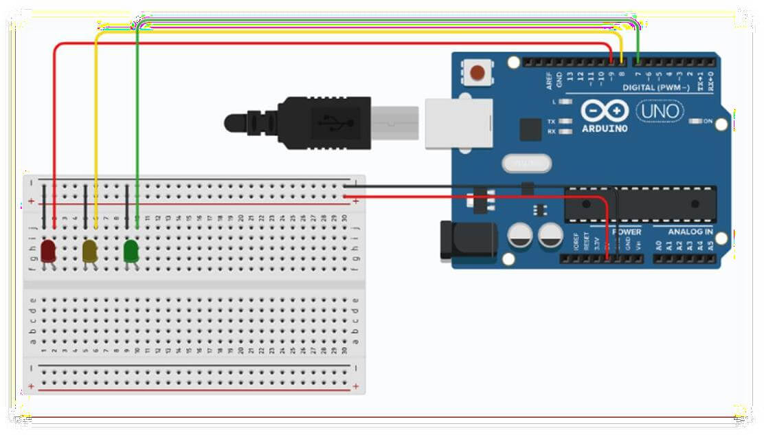 Arduino Nano Traffic Light Wiring Diagram