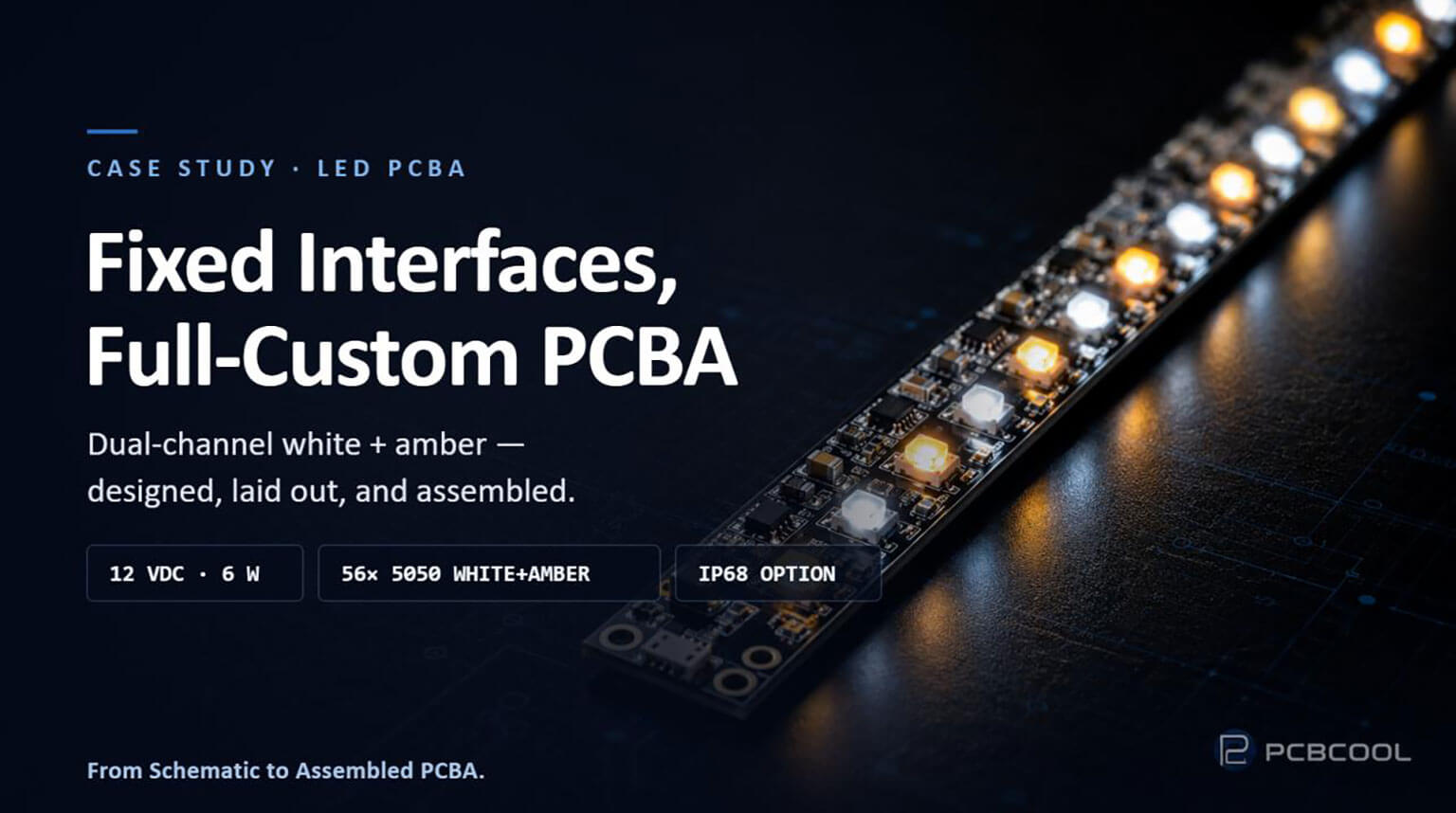 Custom Linear LED Light PCBA Prototype Case Study