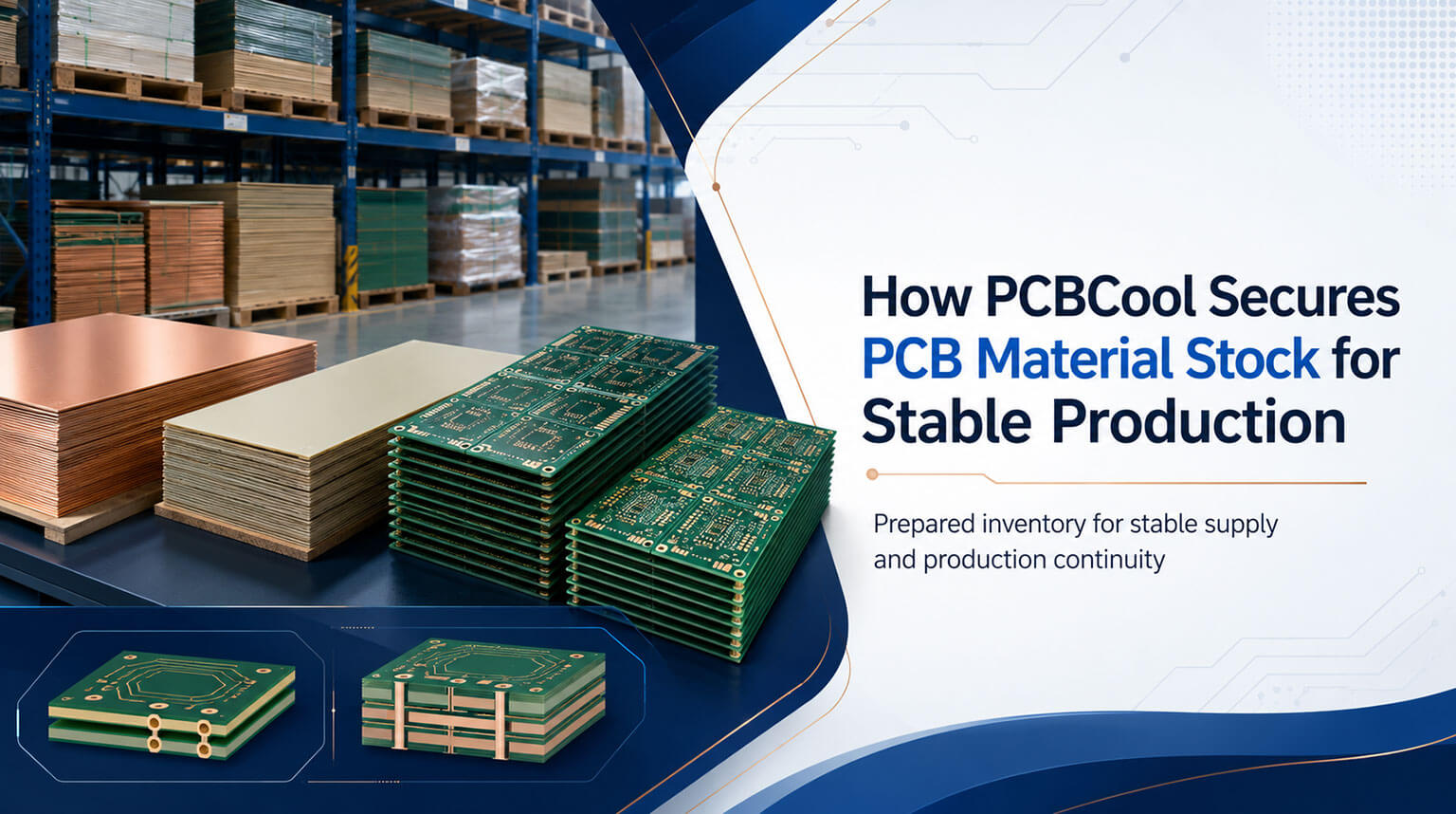 How PCBCool Secures PCB Material Stock for Stable Production