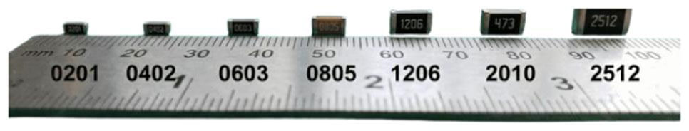 SMD Resistor Size Comparison Chart
