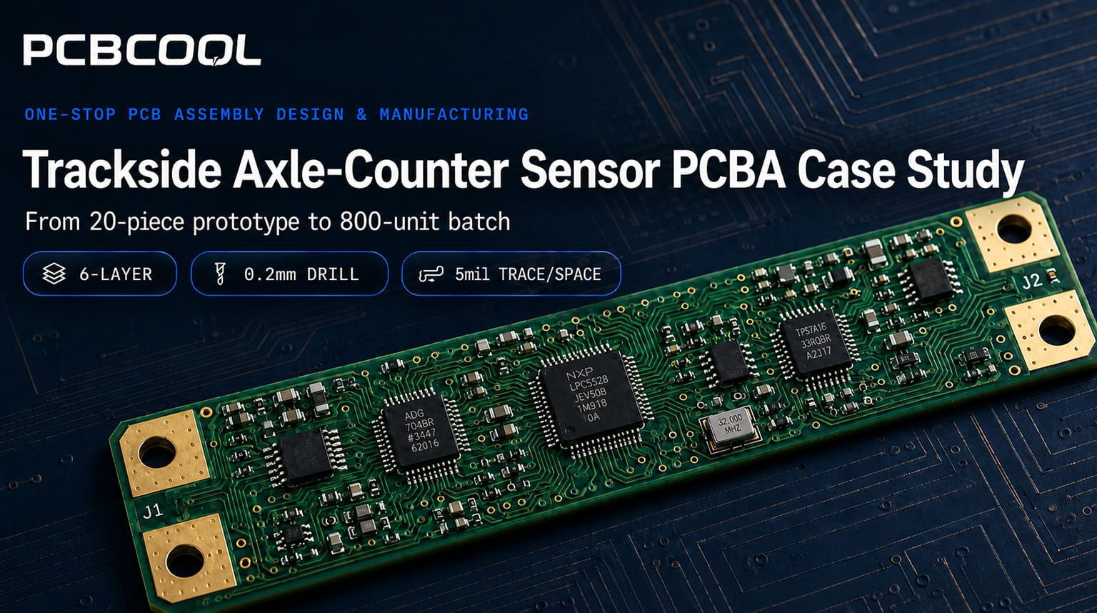 Estudo de Caso: Sensor de Contagem de Eixos em Trilha de PCBA